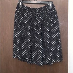 Black Patterned Skirt